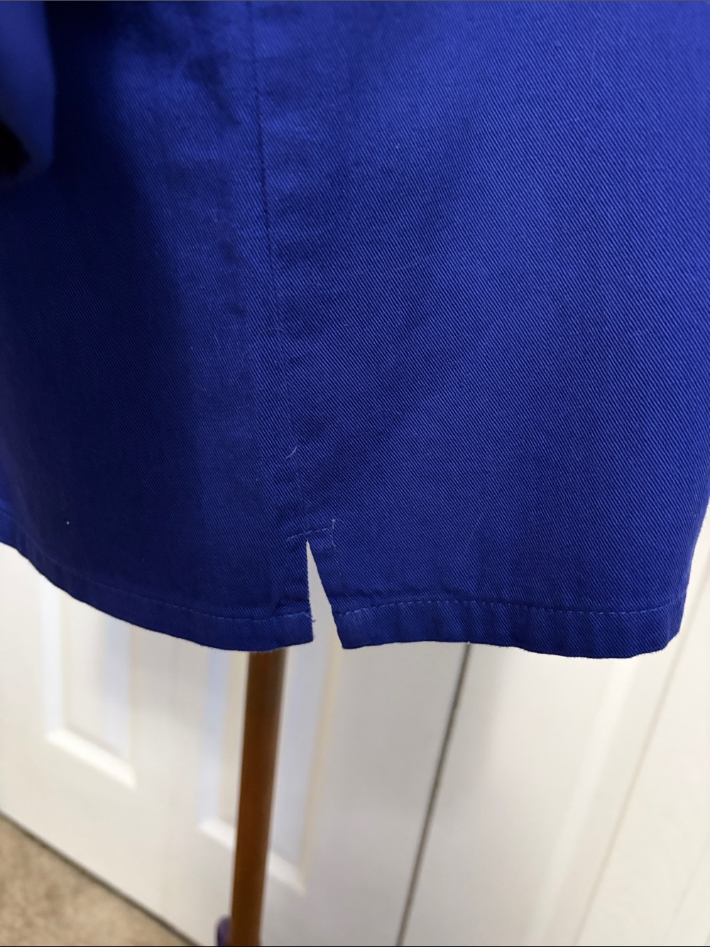 Christine Alexander Cobalt Blue Button-Down Top Embellished Collar Size Large - Picture 5 of 15